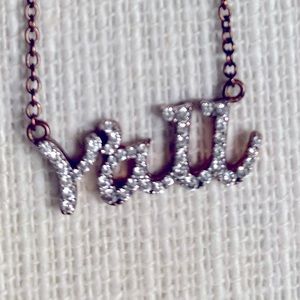 Y”all pave Diamond necklace